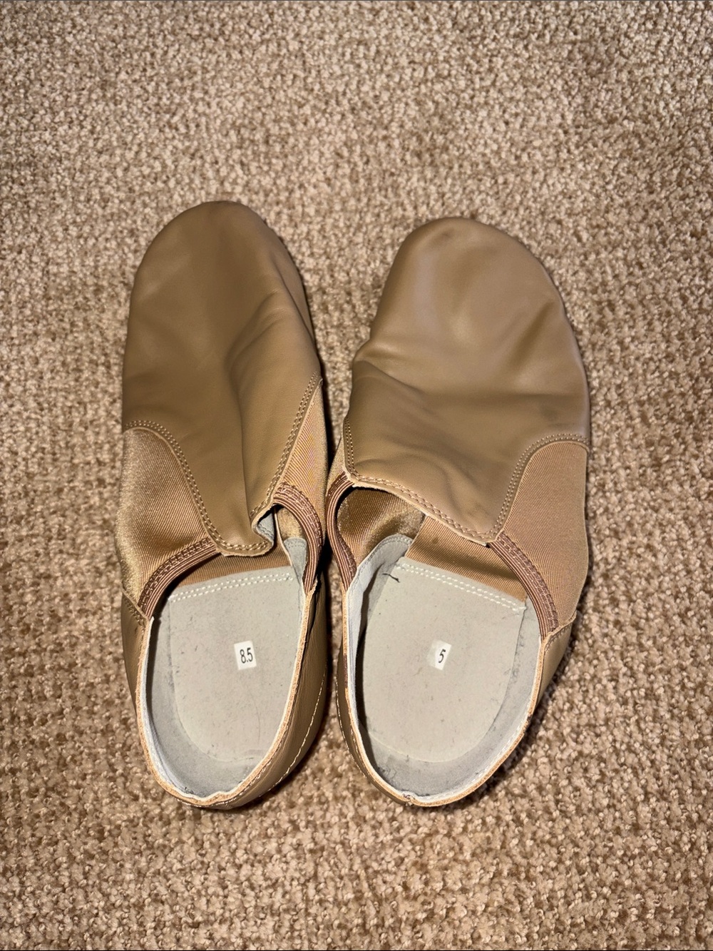 Amazon Women's Jazz Slip-On Shoes Brown Tan